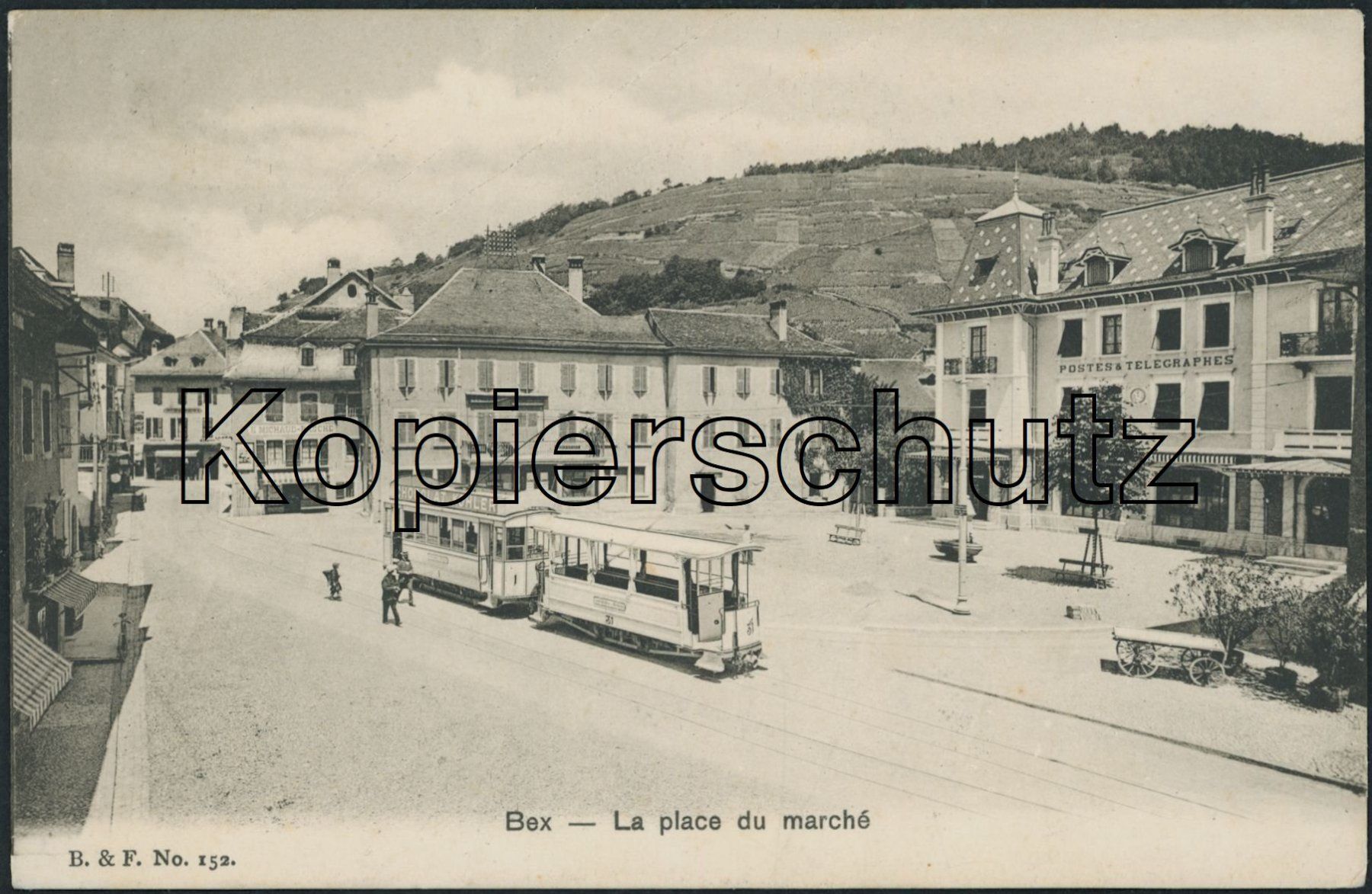 Ansichtskarten: VD Bex - Tram - Post – Gebraucht aus Schindellegi von Jonathan77