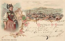 LITHO Gruss aus St. Gallen - SG