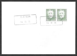 Brief Aushilfsstempel CASACCIA 14.XI.78 (Graubünden)