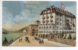 ST. MORITZ Dorf - Hotel Albana - Pferde-Kutsche