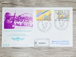 CL05 Enveloppe + Timbre Poste Vaticane 1986