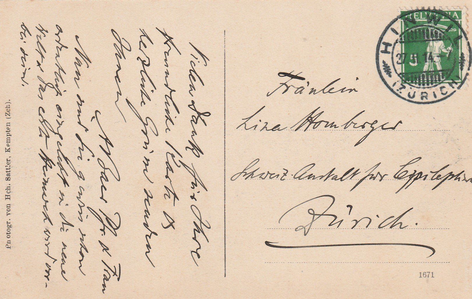 Cartes postales: Hinwil – D'occasion à Rorschacherberg par fratovi2 1