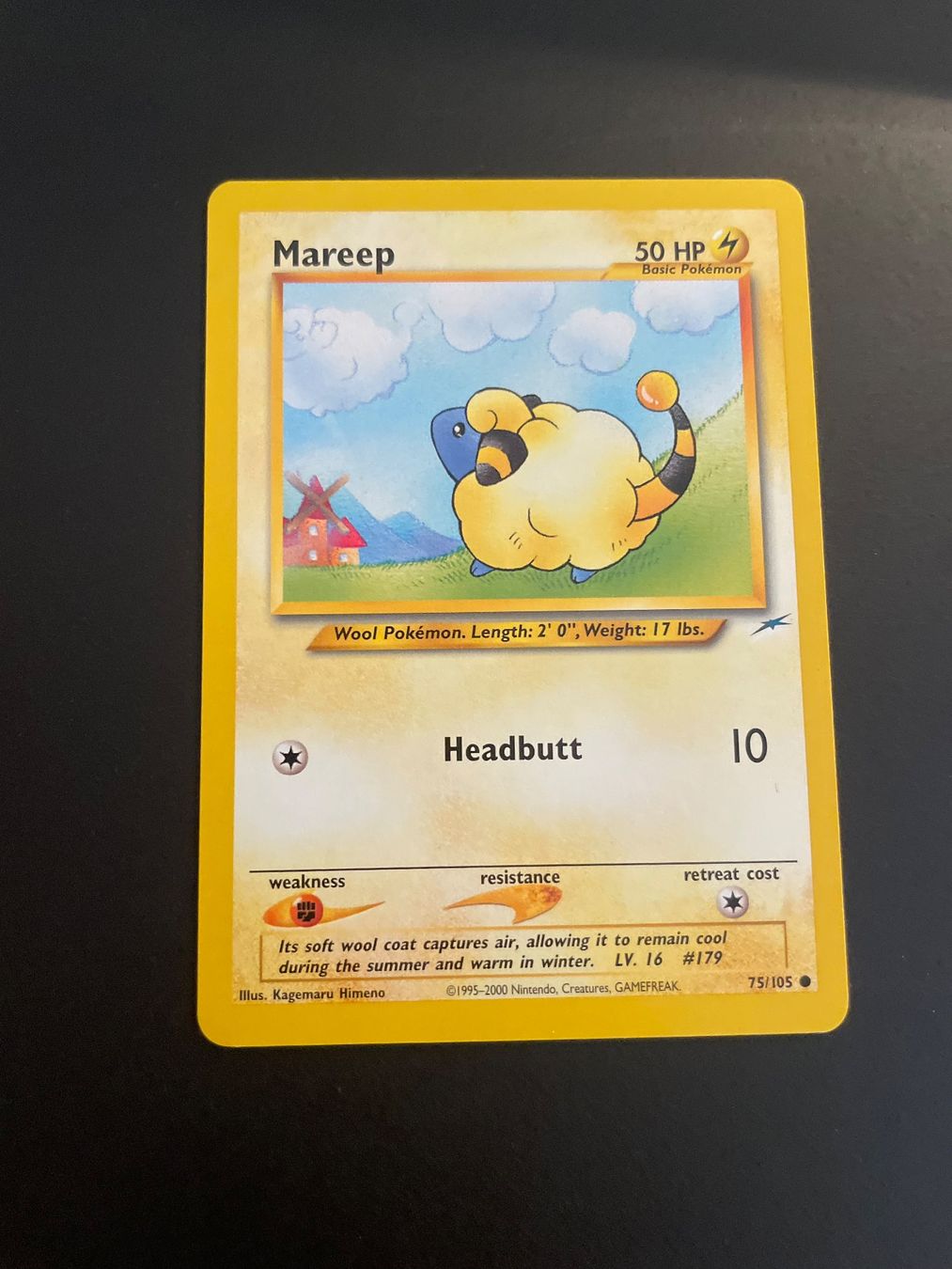 Pokémon Carte collezionabili: Mareep Neo Destiny 75/105 – Usato da Zürich venduto da pokemon_cards