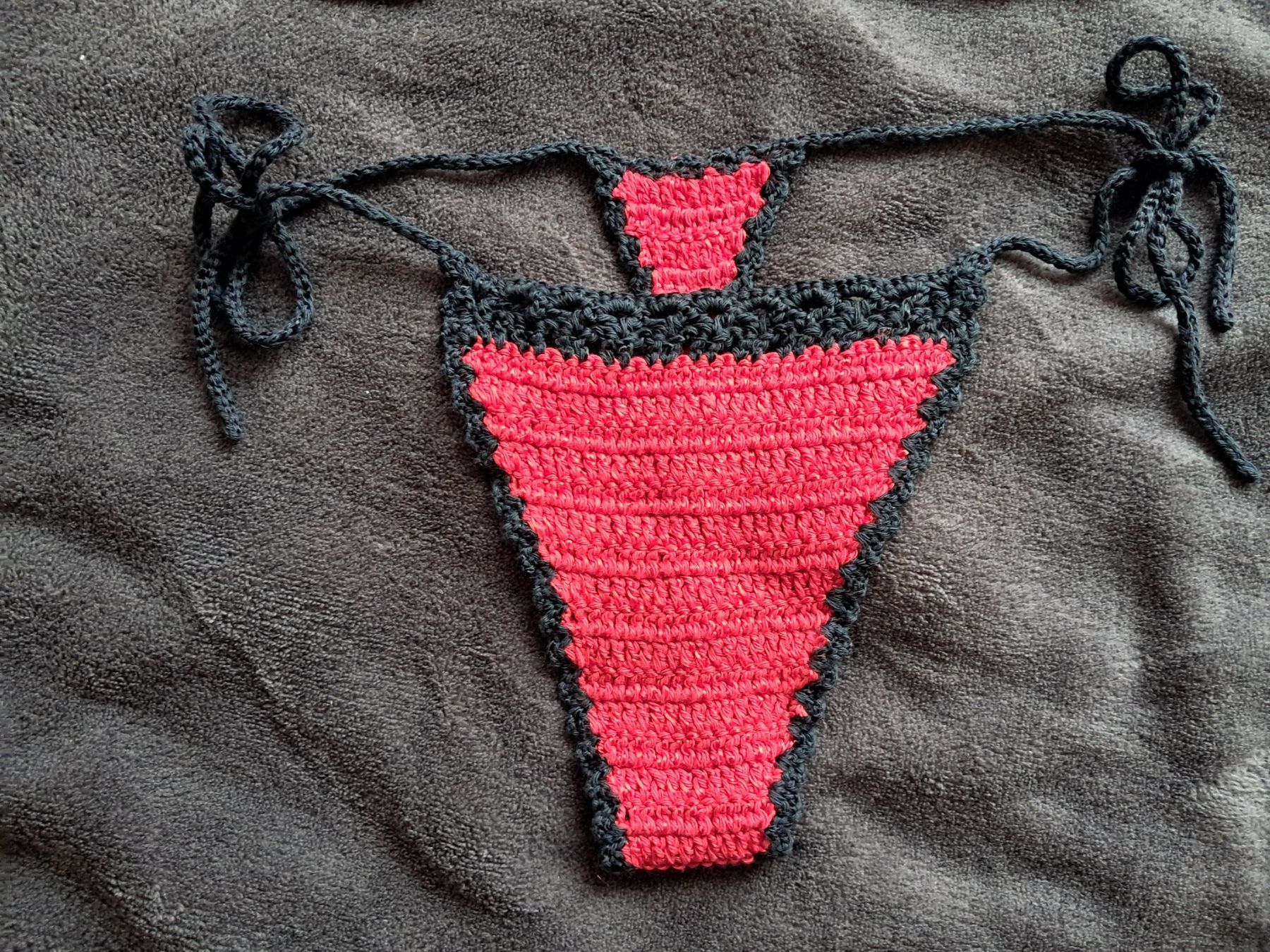 Costumi da bagno & Bikini: Häkel Bikini Set (String) handgemacht - grosse S – Nuovo (secondo la descrizione) da Dübendorf venduto da aga1_b 2