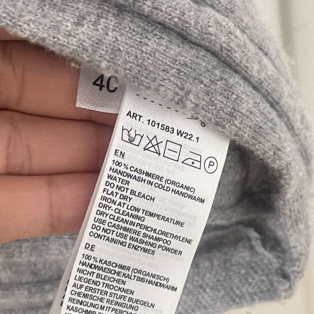 Maglioni & Felpe: 100% Kaschmir pullover, grau, Gr. 40, Bio-Qualität, – Nuovo (secondo la descrizione) da Bern venduto da dek_7bjd 5