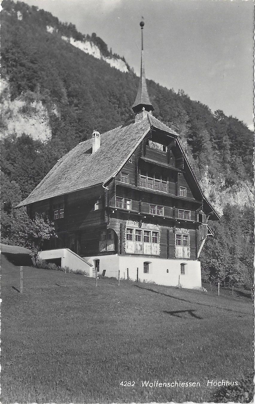 Cartoline postali: 4282   Wolfenschiessen   Höchhus – Usato da Bütschwil venduto da Jackson1A