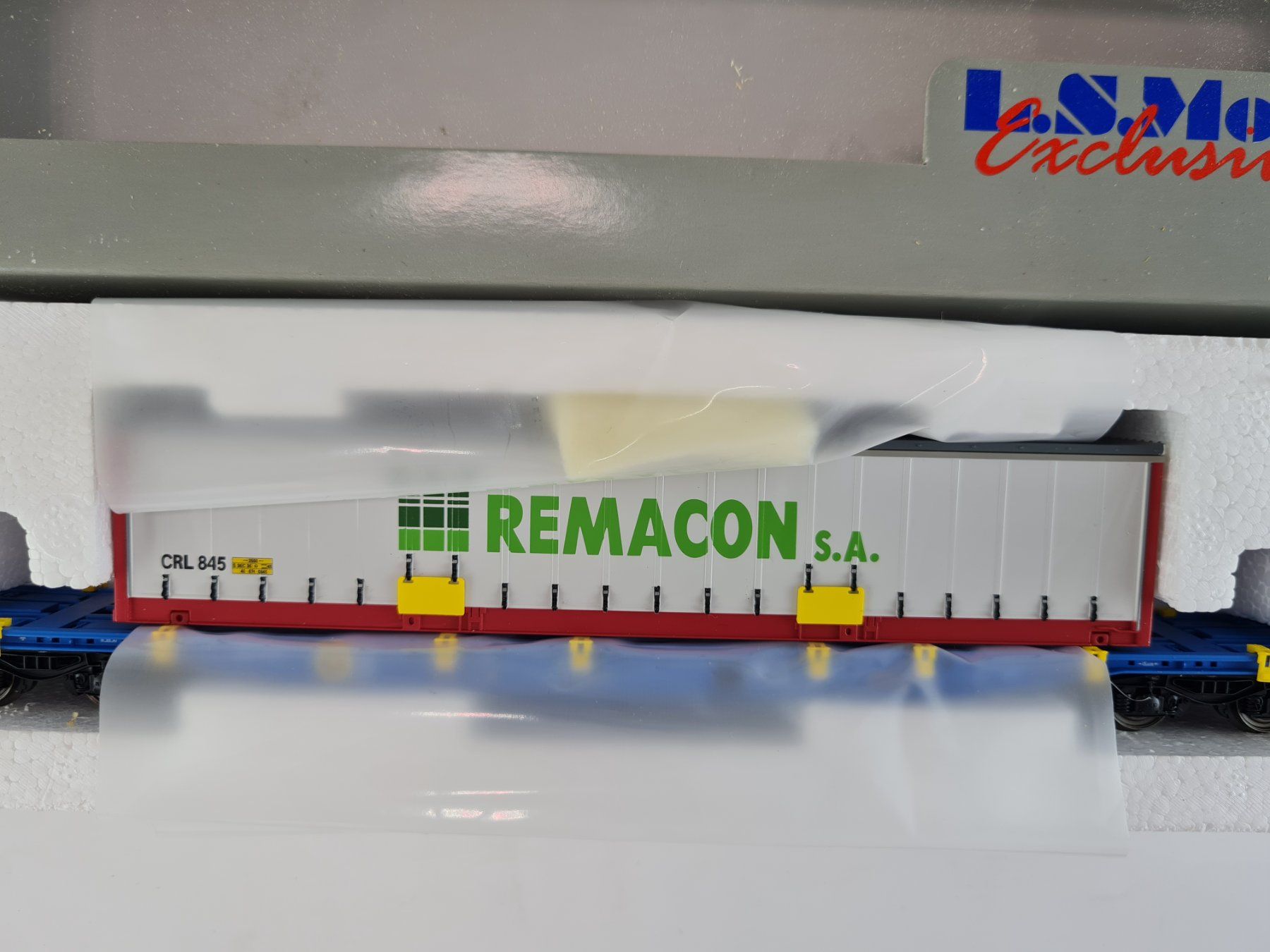 LS Models Modelleisenbahnen: LS Models 36060-2 Containerwagen REMACON H0 1:87 – Neu (gemäss Beschreibung) aus Blumenstein von