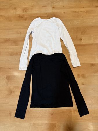 2 Long Sleeve Shirts H&M Size 146/152 10-12Y Good Condition