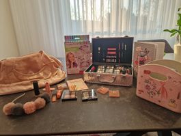 Make-up Set komplett für Mädchen, mit Koffer und Tasche