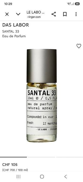 Le Labo Profumi & Eau de Toilette: LE LABO Santal 33 – Usato da Uerkheim venduto da Pod23 2