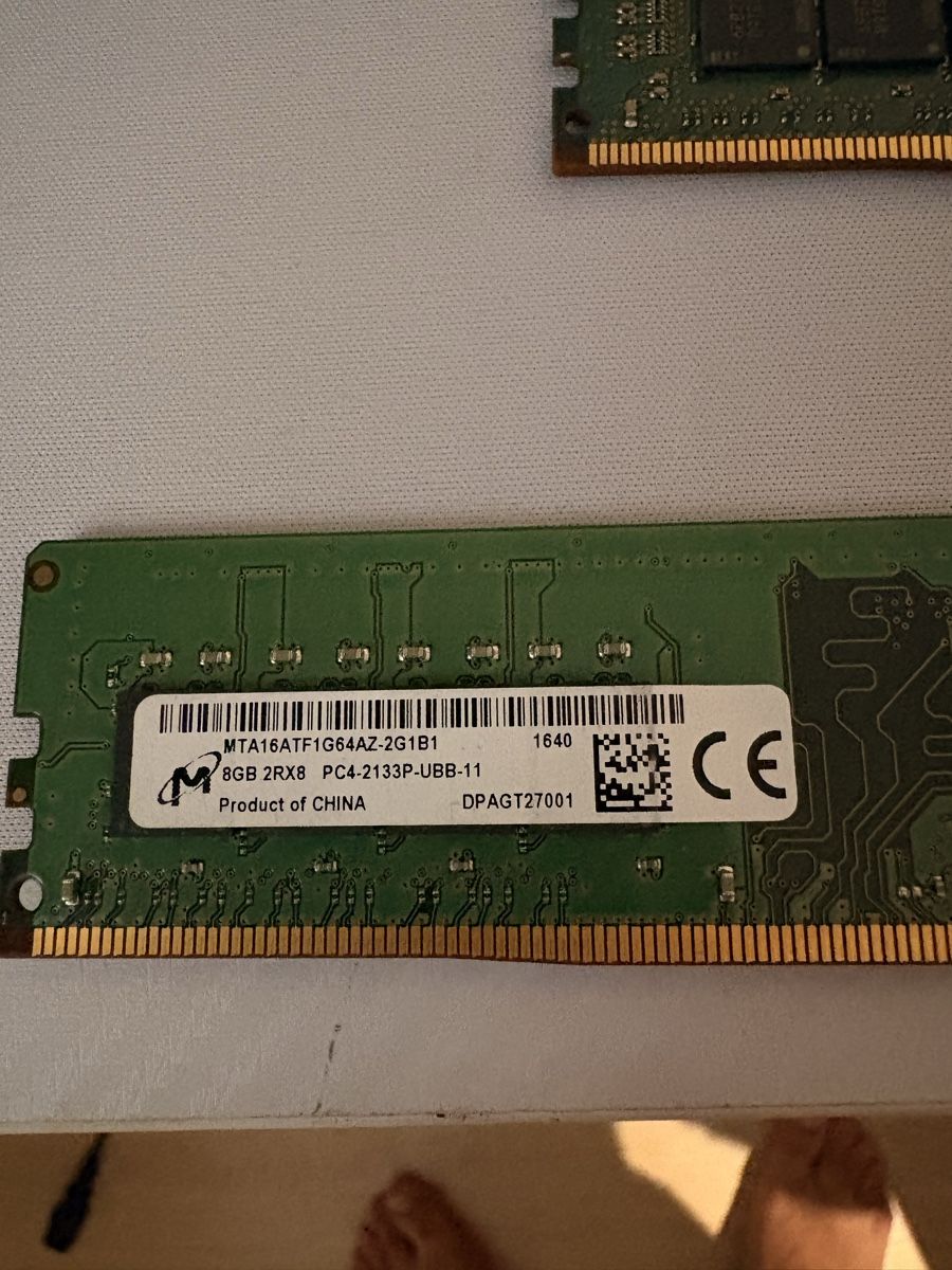 Memoria / RAM: RAM DDR4 MICRON – Usato da Dompierre FR venduto da PRiT_Madara 2