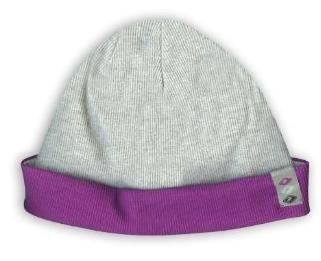 Beanie Cap Brooklyn Hat Mütze grau/lila