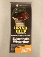 Konzertplakat Uriah Heep & Chicken Shack 1978 Winterthur