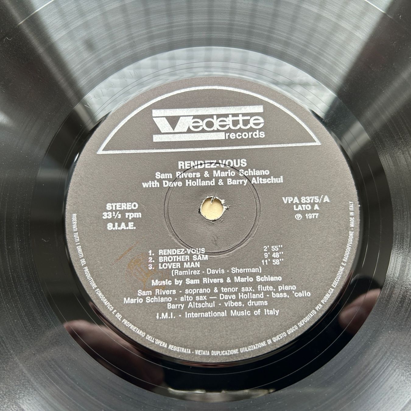Vinyles: Sam Rivers & Mario Schiano  Rendez-Vous LP – D'occasion à Lausanne par Pask1 2