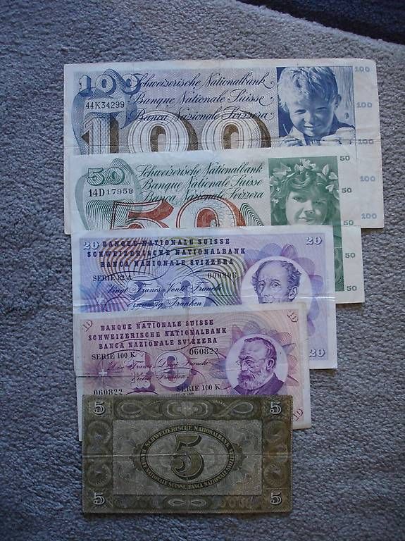 Billets de banque: SCHWEIZER  BANKNOTENSATZ – D'occasion à Niederweningen par tsnuk333