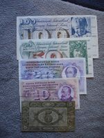 SCHWEIZER  BANKNOTENSATZ