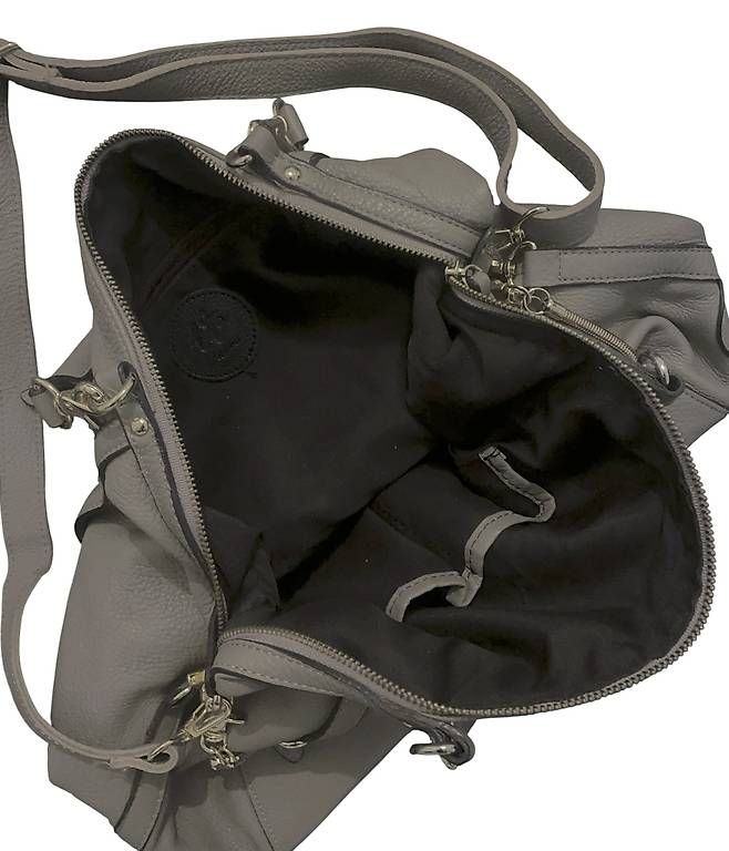 Taschen für Damen: grey leather handbag vvselect – Gebraucht aus Zürich von deflipper 2
