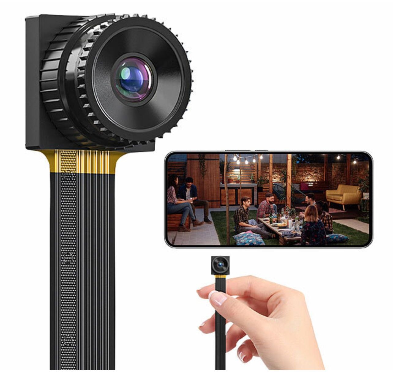 Fotocamera: 2er-Set 2K-WLAN-Micro-Einbaukameras, Bewegungserkennung – Nuovo e nell'imballaggio originale da Bülach venduto da StoreInShop.com 1