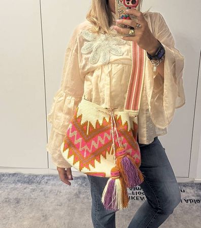 Wayuu mochila artigianale Tasche stylisch borsa neu!