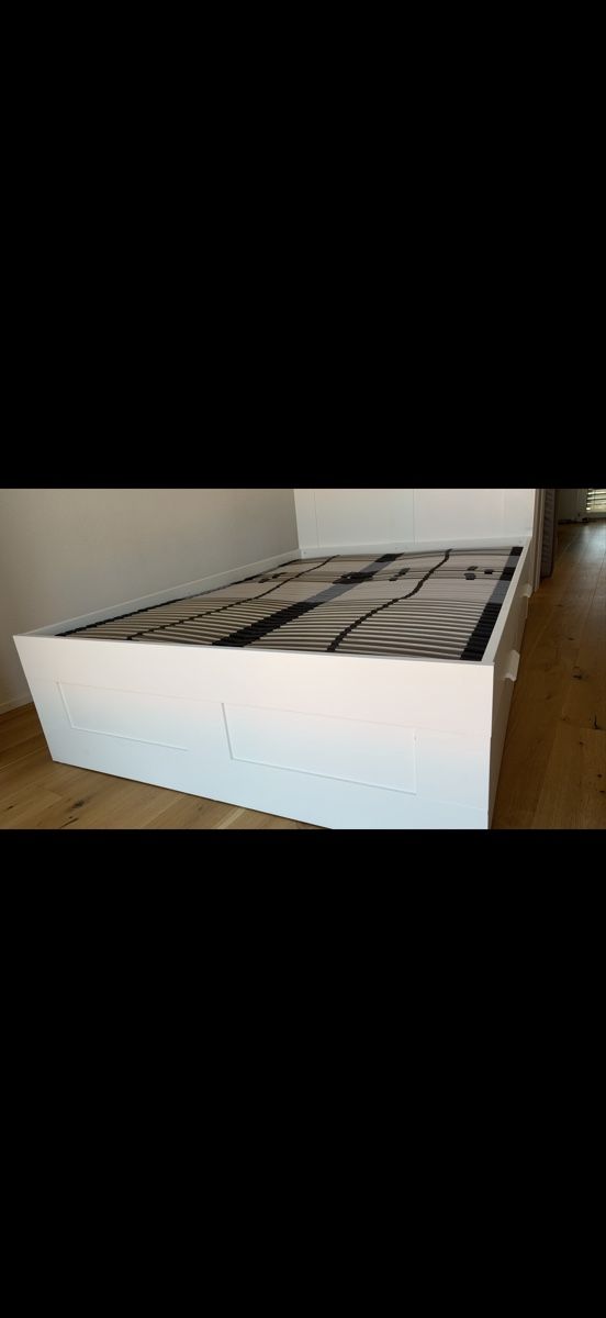 Ikea Letti: BRIMNES Bett mit Gestell und Schubladen – Usato da Weinfelden venduto da cec_6lvp 3