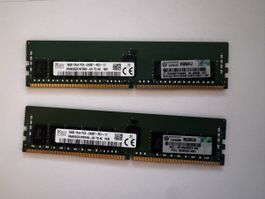 2x SK Hynix DDR4 ECC Server RAM 16GB PC4-2400T-RC2-11