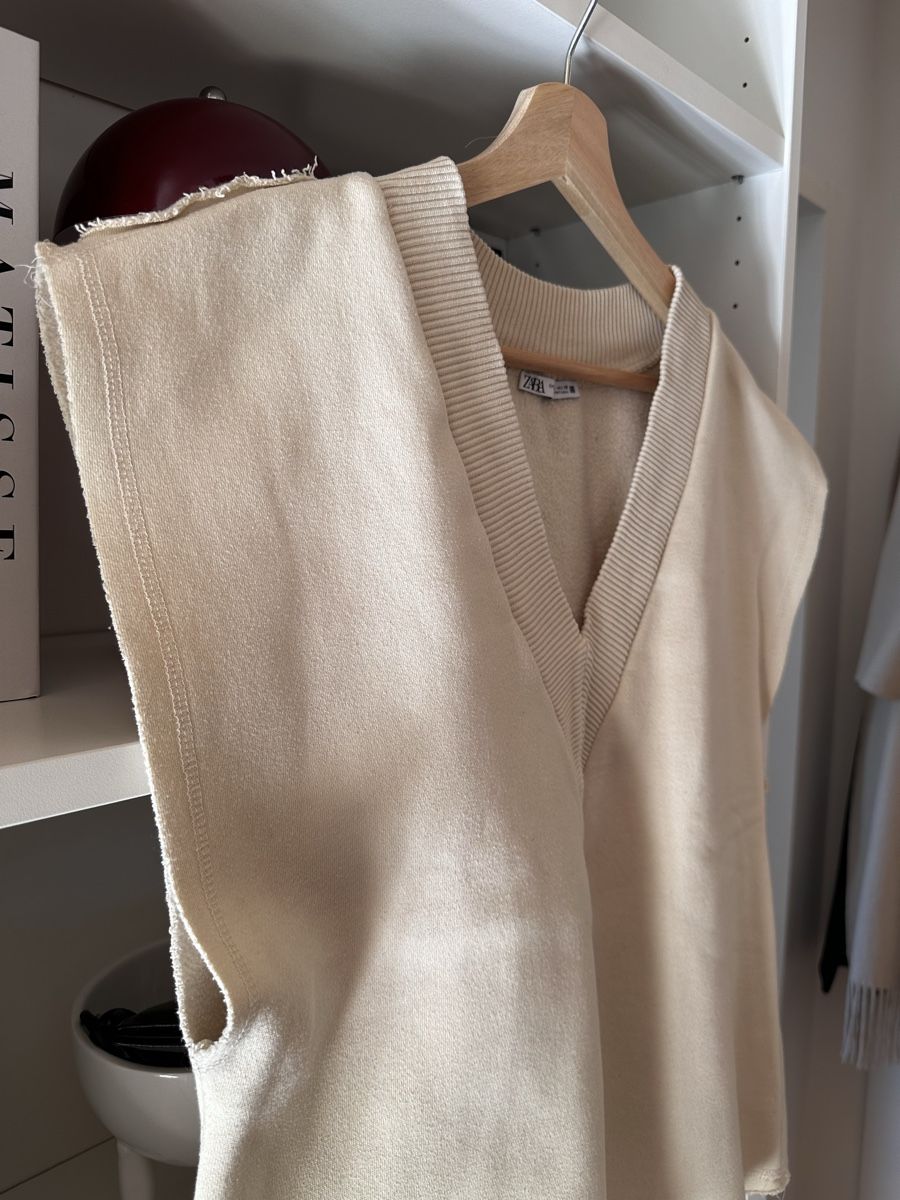 Zara Pullover & Sweatshirts: Zara Strickweste Pullunder Beige S pullover unisex H&M cos – Gebraucht aus Zürich von Lotta1509 2
