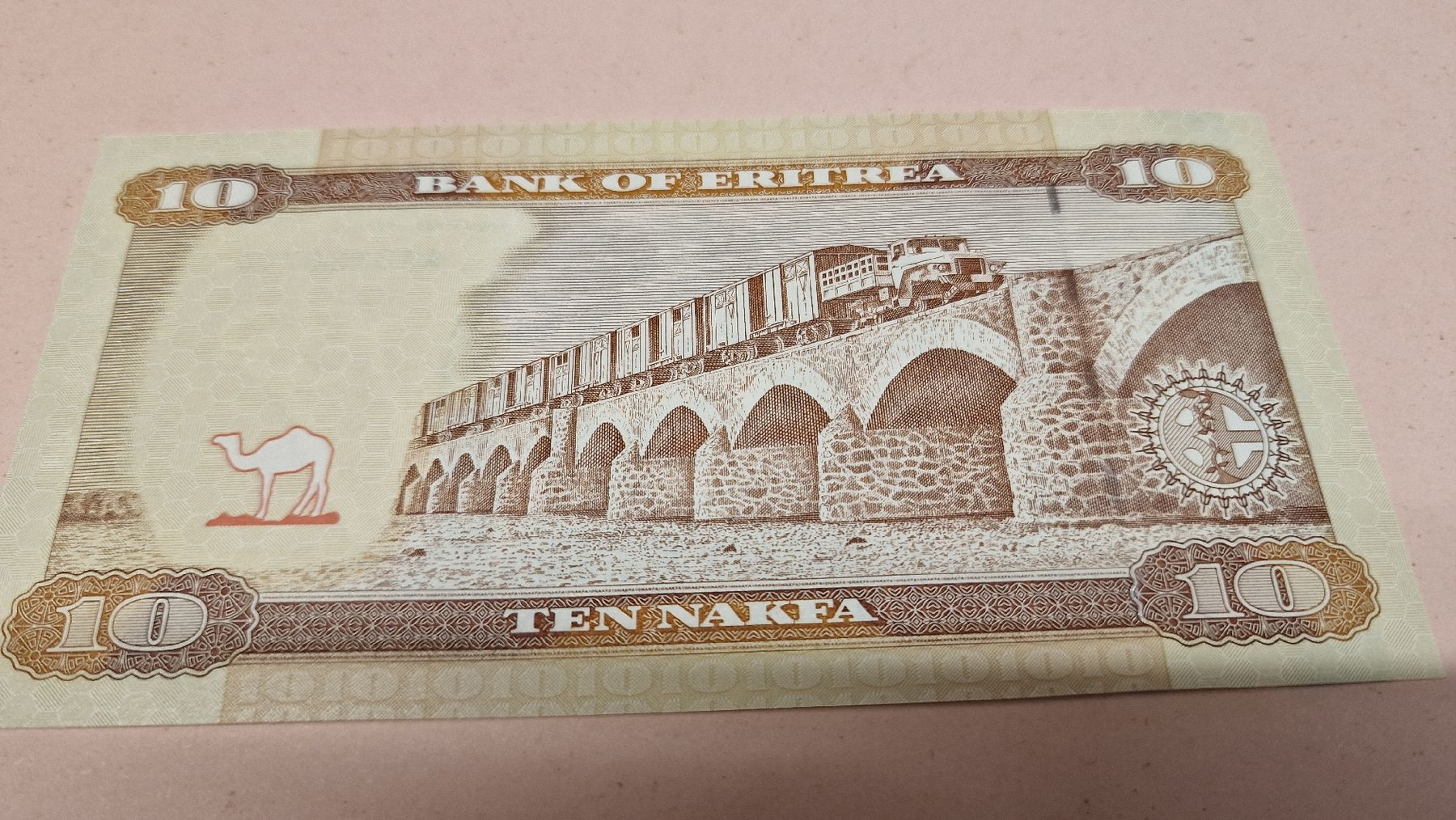 Banconote: Eritrea 10 Nakfa 2012, AA3126740, Sammler Banknote – Nuovo e nell'imballaggio originale da Herisau venduto da Antiques.AR 1