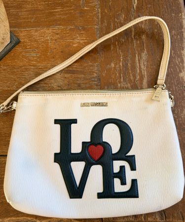 Borsa a spalla/pochette Moschino Love ecopelle