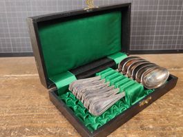 Wunderschöne alte versilberte Löffel 90/18