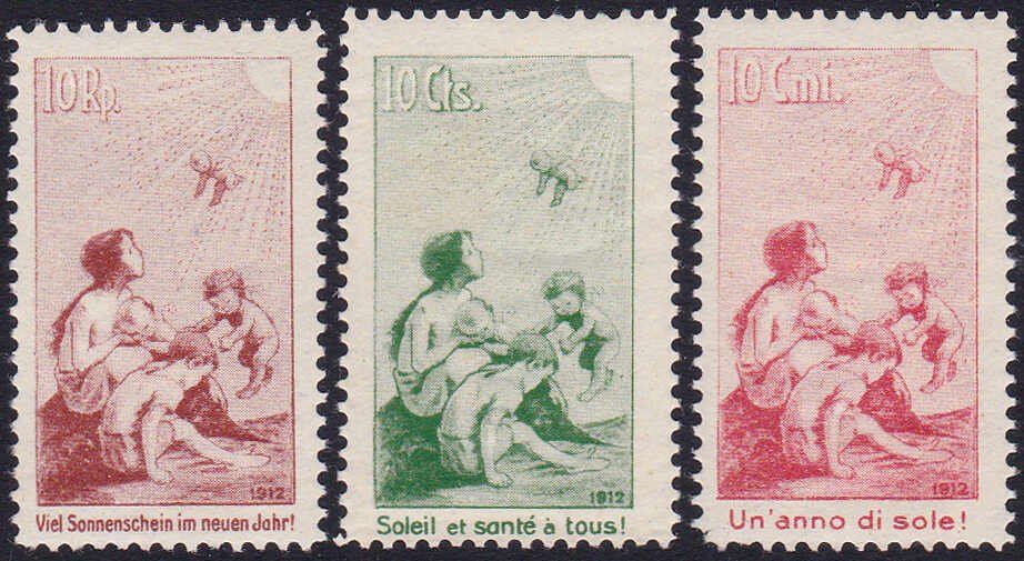 Tutti i francobolli: 1912, Vorläufer, kompl. postfrischer Satz, – Usato da Wenslingen venduto da riger11