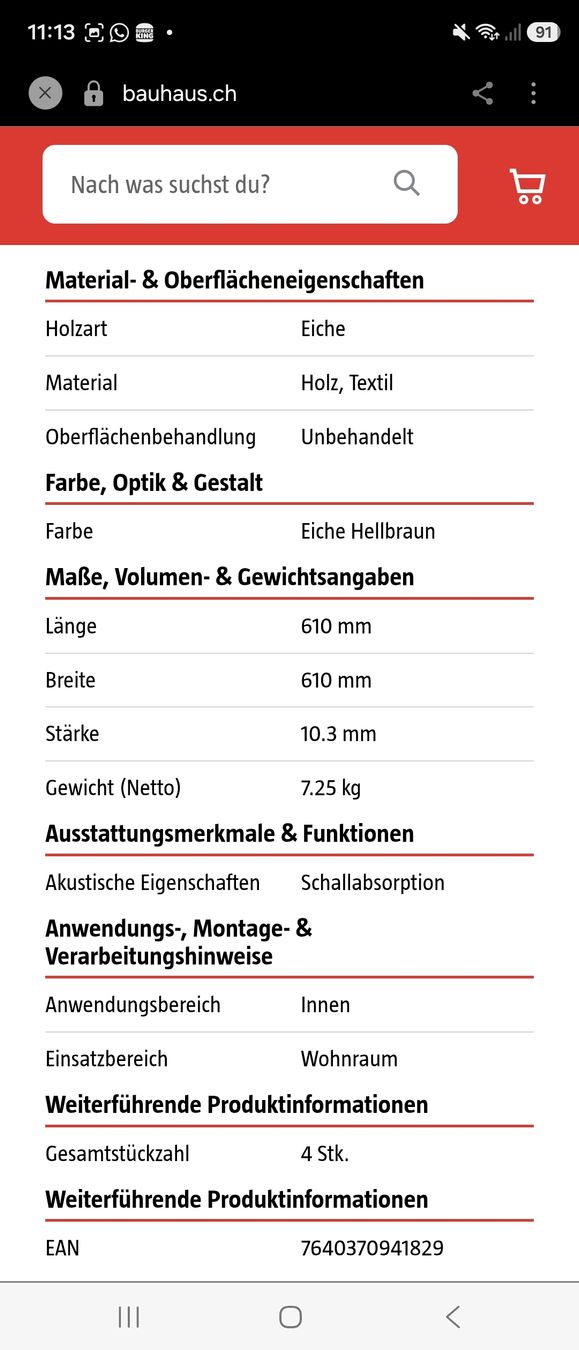 Altri accessori: Acous Akustikpaneel Blockbuster Eiche – Nuovo e nell'imballaggio originale da Schlieren venduto da Meth27 8