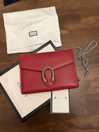 Gucci Dionysus Tasche Rot Top Zustand - Ein Muss für den Her