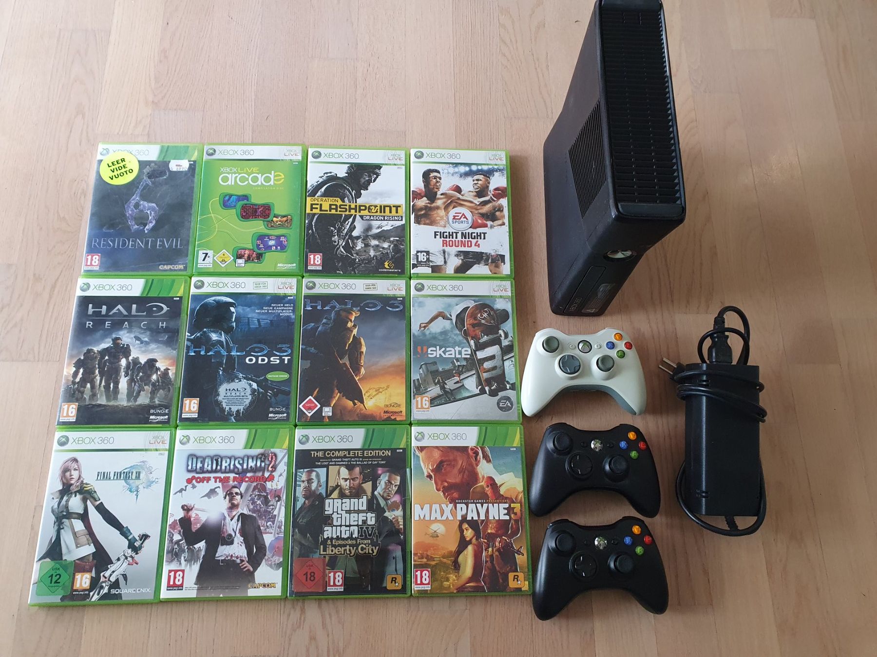 Microsoft Console: XBOX 360 mit 3 Controller und 12 Games – Usato da Thalheim an der Thur venduto da Bae90