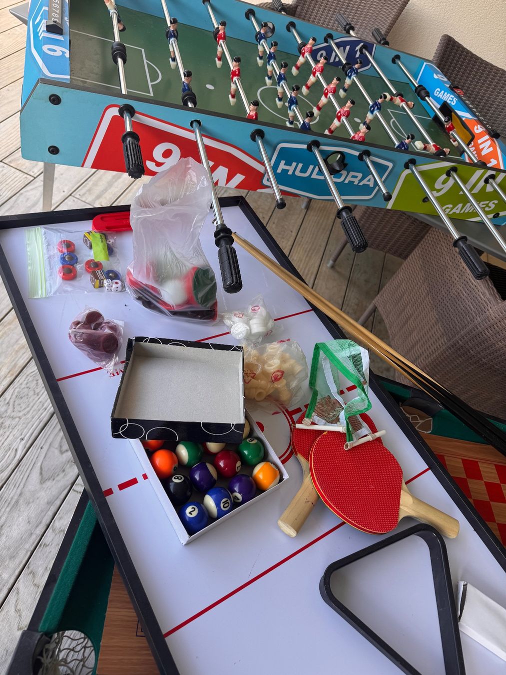 Hudora Spielzeuge: Multispieltisch HUDORA 9-in-1 – Gebraucht aus Tagelswangen von Brz 1