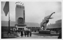 2 uralte Ansichtskarten Weltausstellung 1935  SONDER-O