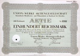 Union-Werke AG Kunstdruck-Metallwaren- und Plakate - 1940