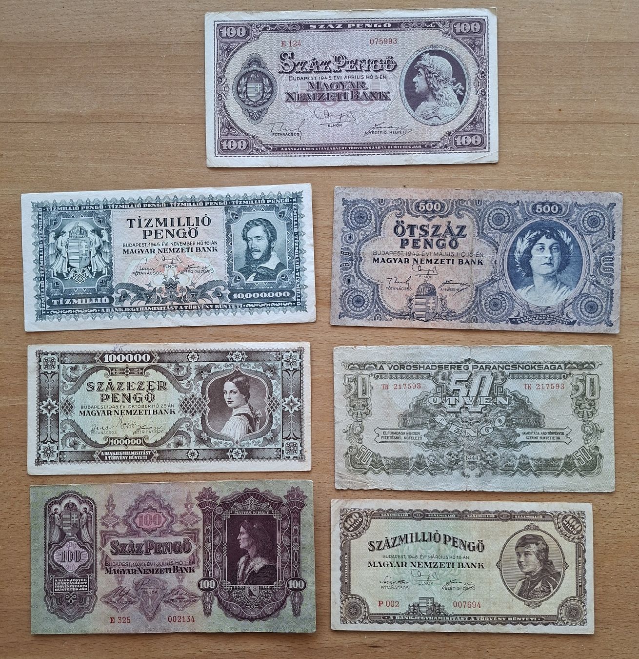 Banknoten: Banknoten Lot Ungarn – Gebraucht aus Rümlang von Xmas