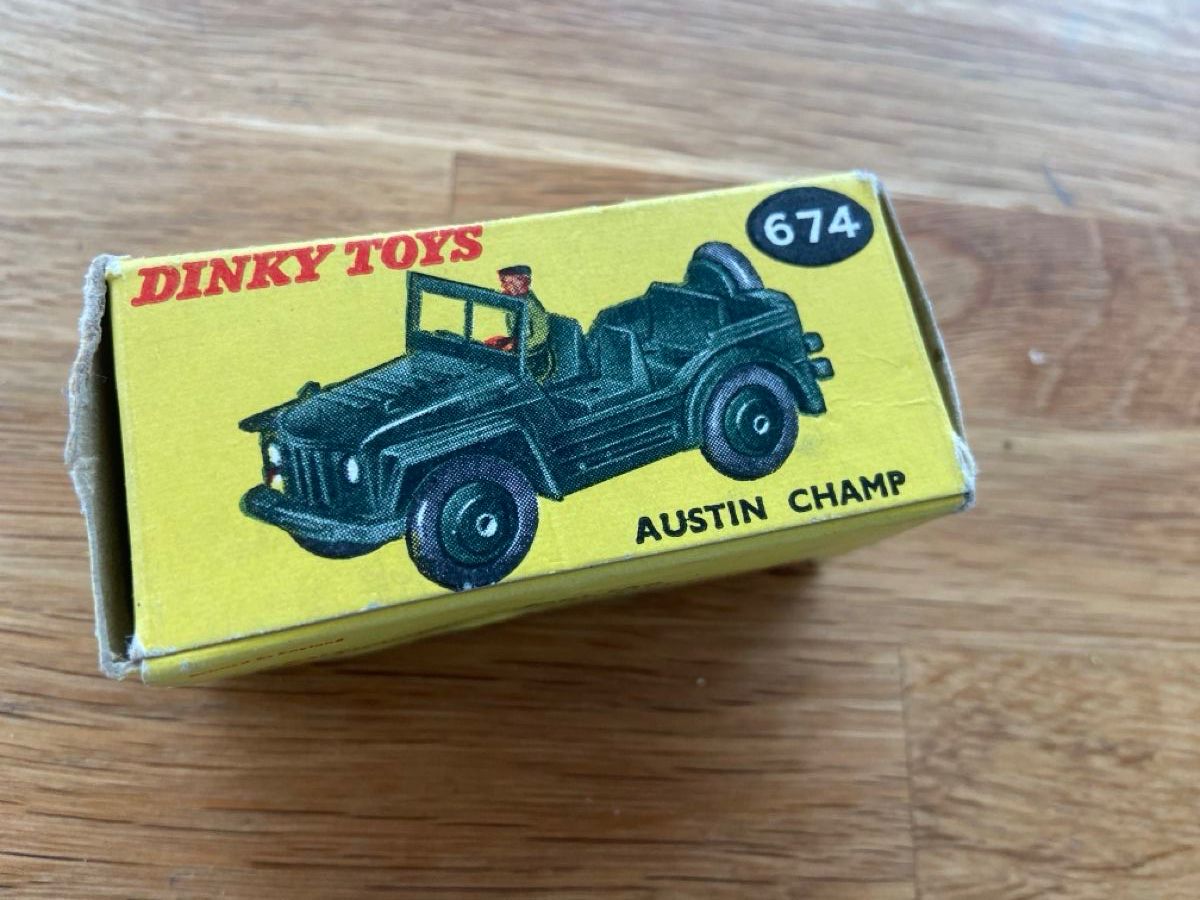 Véhicule Militaire Austin Champ 1/43 Dinky Toys N°674 - Occasion - Modèle Vintage