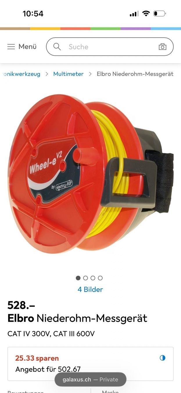 Misurare: Elbro Niederohm-Messgerät Wheel-e V2 – Nuovo (secondo la descrizione) da St.Stephan venduto da joe_kw9f 3
