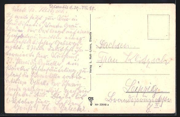 Cartoline postali: AK Disentis, Teilansicht mit Kloster – Usato da Berlin venduto da bartko-reher 1