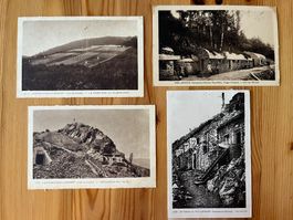 4 Alte Postkarten Hartmannswillerkopf 1. Weltkrieg
