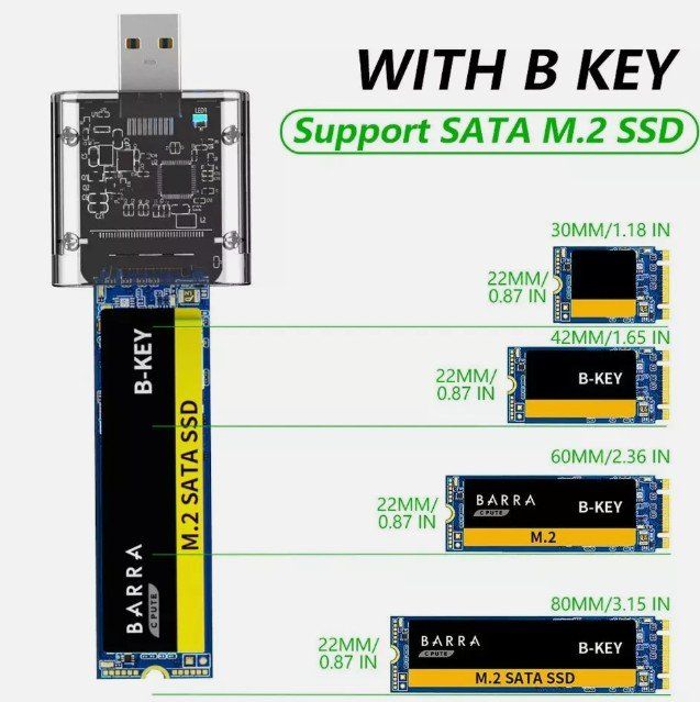 Unità & Adattatore: M2 Gen1 SSD SATA Chassis USB 3.0 Adapter 5Gbps Disk – Nuovo (secondo la descrizione) da Kirchdorf AG venduto da Apost008