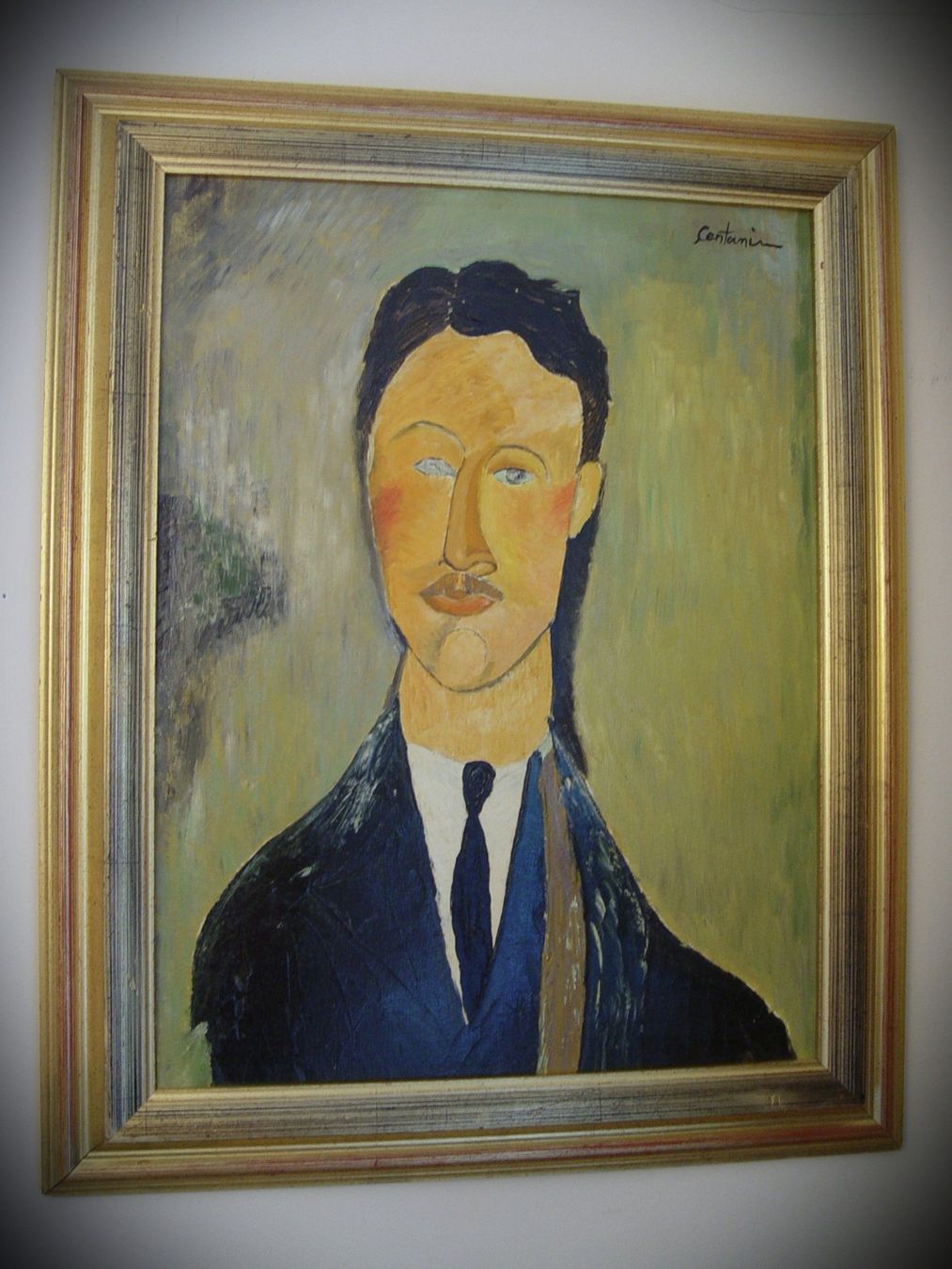 Gemälde: Grossartiges Gemälde n. Amadeo Modigliani – Gebraucht aus Rotkreuz von Dobermann5 1