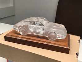 Porsche 911 Glasauto Kristallglas Sammler Rarität 25cm lang