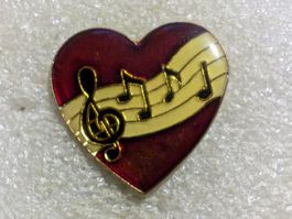Ansteckpin 161: Herz Liebe Musik