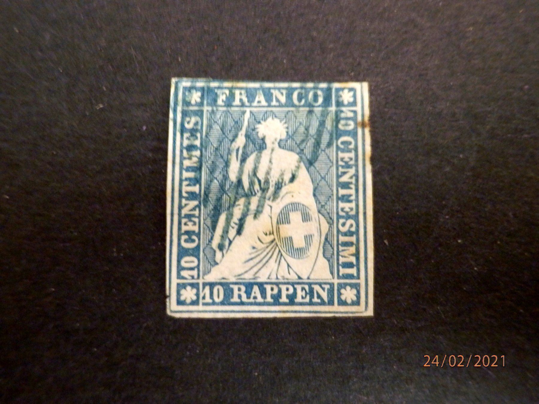 Tous les timbres: Strubel, ZNr.23B, Kat. CHF 160.00 – D'occasion à Ueberstorf par dinbau 1