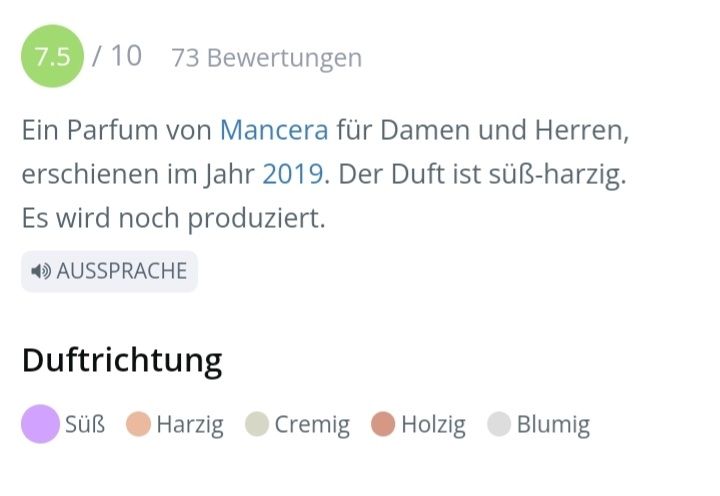 Mancera Parfum & Eau de Toilette: 5 ml AMBER FEVER MANCERA ABFÜLLUNG – Neu (gemäss Beschreibung) aus St. Gallen von CaliSunshine 3