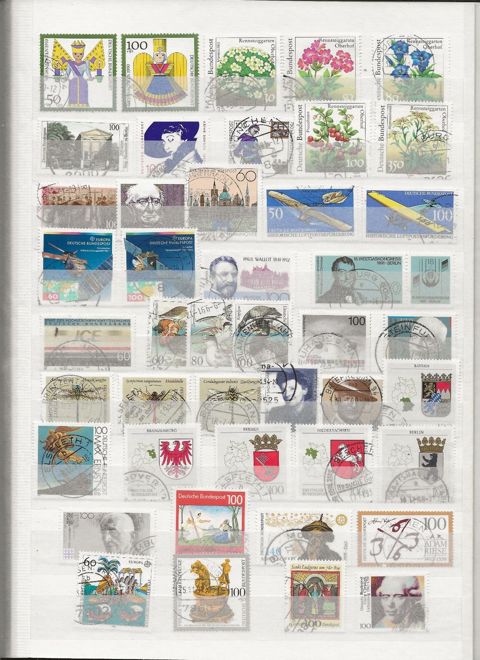 Alle Briefmarken: Marken Deutschland BRD gestempelt – Gebraucht aus Au ZH von xelagreb01 4