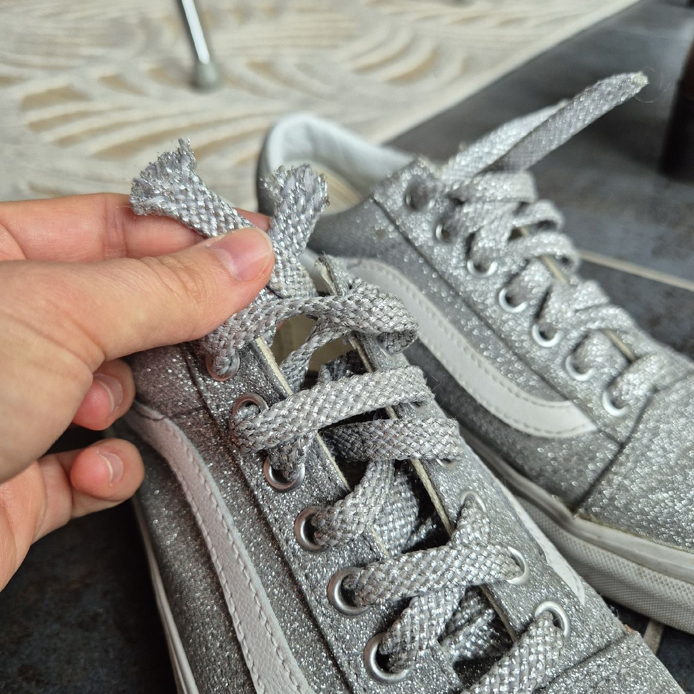 Damenschuhe: Basket Vans, taille 38,5, argentées – Gebraucht aus Choëx von NKim 4