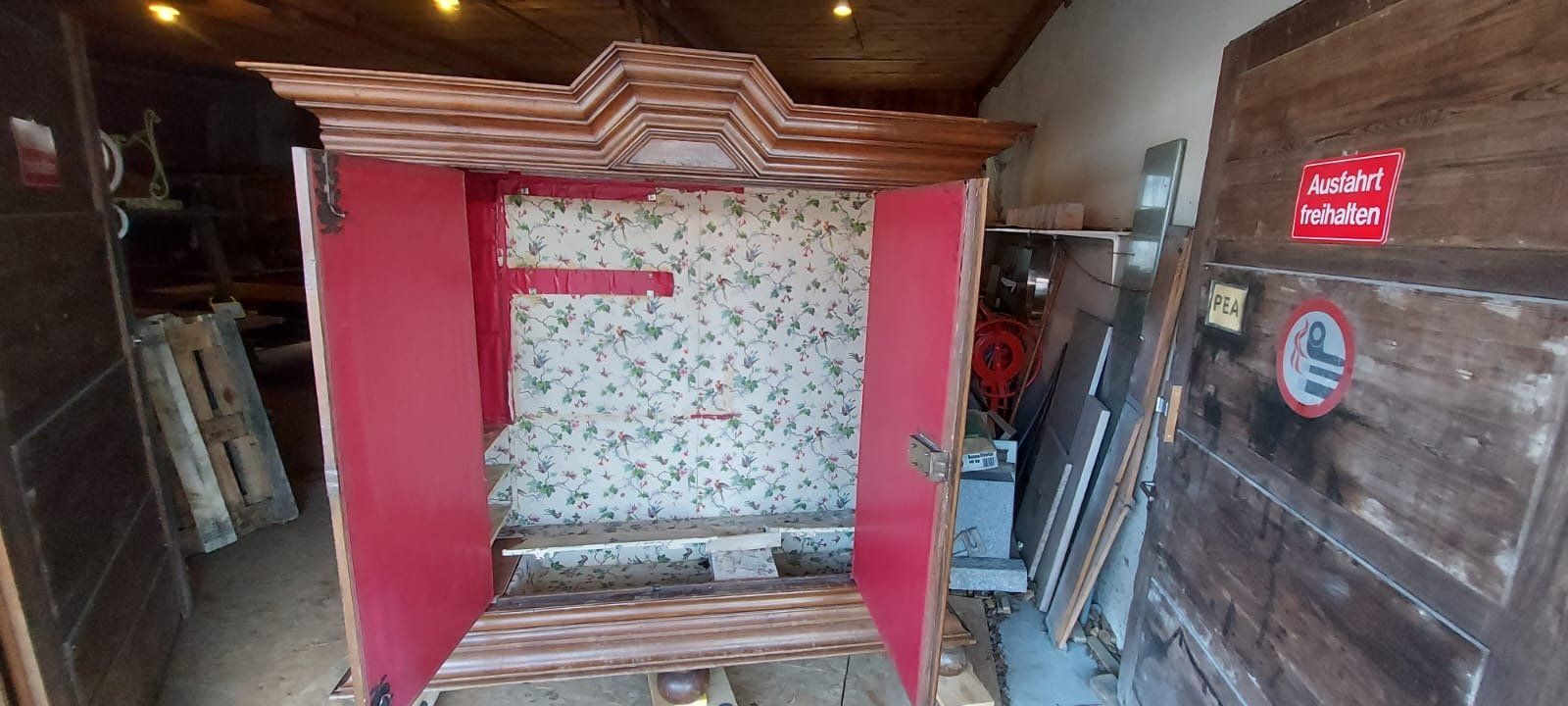 Schränke: Frankfurter Wellenschrank, Barock, Eiche original Stück – Gebraucht aus Koblenz von Kbaldinger 4